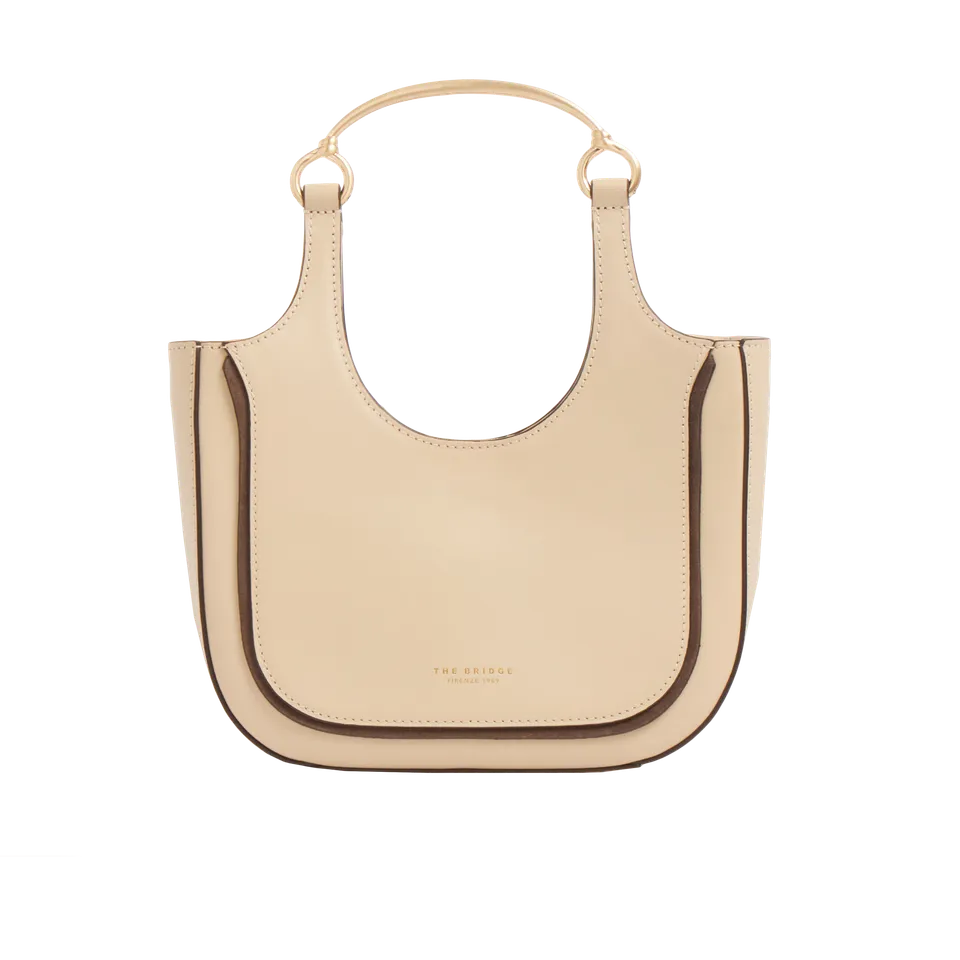 the-bridge-luce-borsa-hobo-mini-in-pelle-butter-oro-con-manico-gioiello image 1