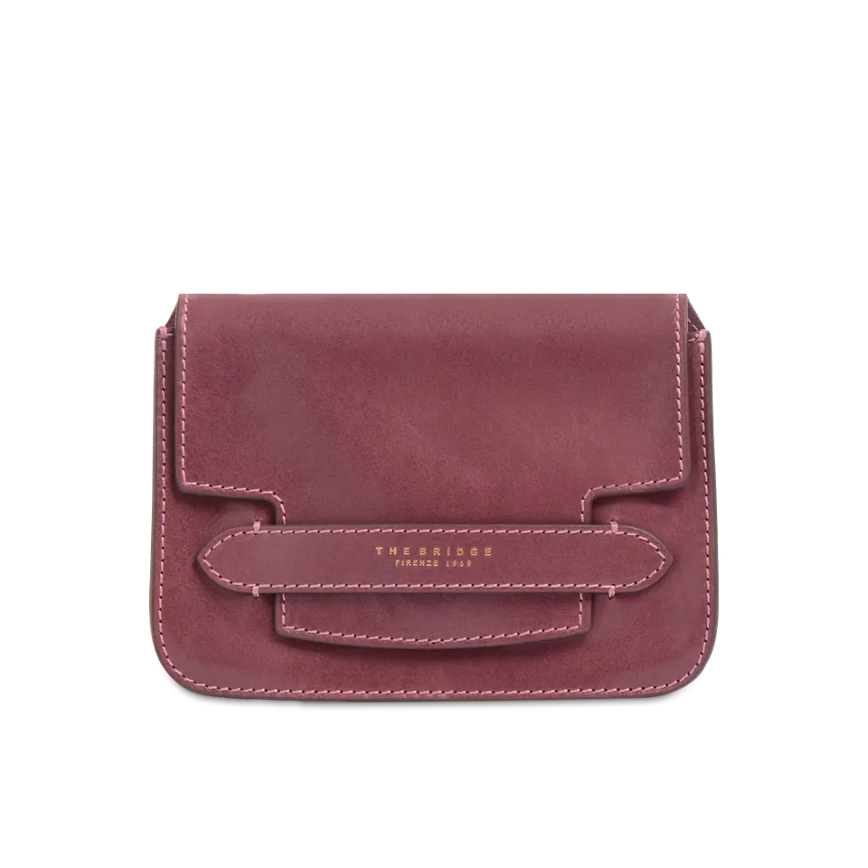 the-bridge-lucrezia-borsa-tracolla-donna-in-pelle-orchidea-con-oro image 1