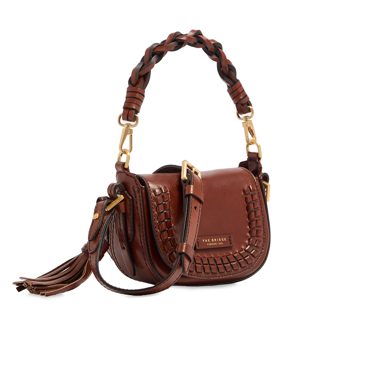 the-bridge-pearl-district-baby-borsa-a-tracolla-in-pelle-mezza-luna-numerata image 2