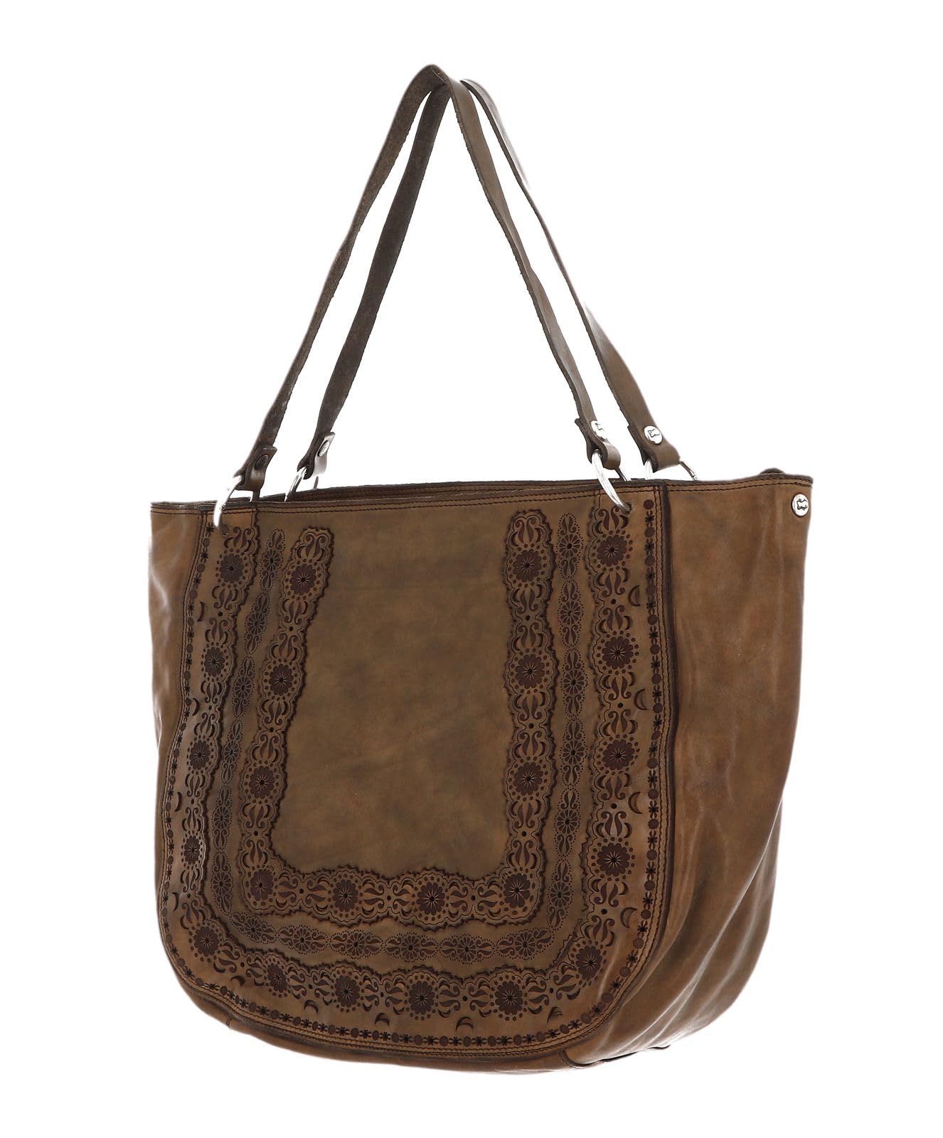 campomaggi-agnese-borsa-a-tracolla-in-pelle-verde-militare-oliva image 3