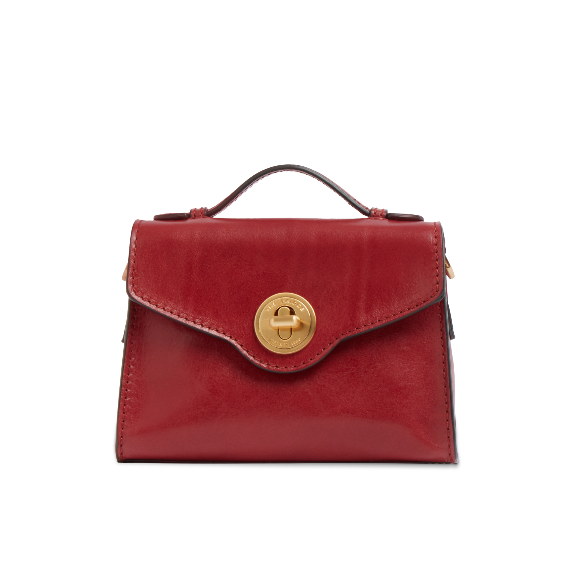 the-bridge-irene-borsa-in-pelle-donna-mattone-oro-con-tracolla-removibile image 1