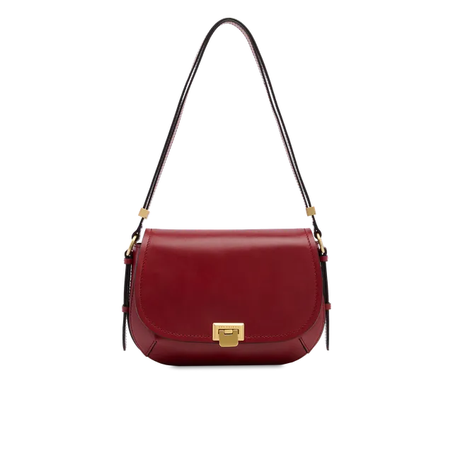 the-bridge-federica-borsa-tracolla-donna-in-pelle-bovina-mattone-oro image 1