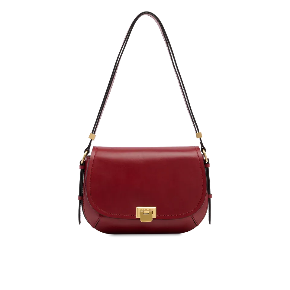 the-bridge-federica-borsa-tracolla-donna-in-pelle-bovina-mattone-oro image 1