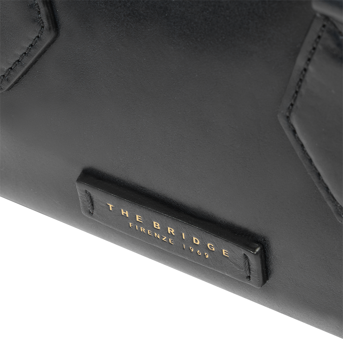 the-bridge-ida-borsa-a-mano-donna-in-pelle-nera-con-tracolla-removibile image 5