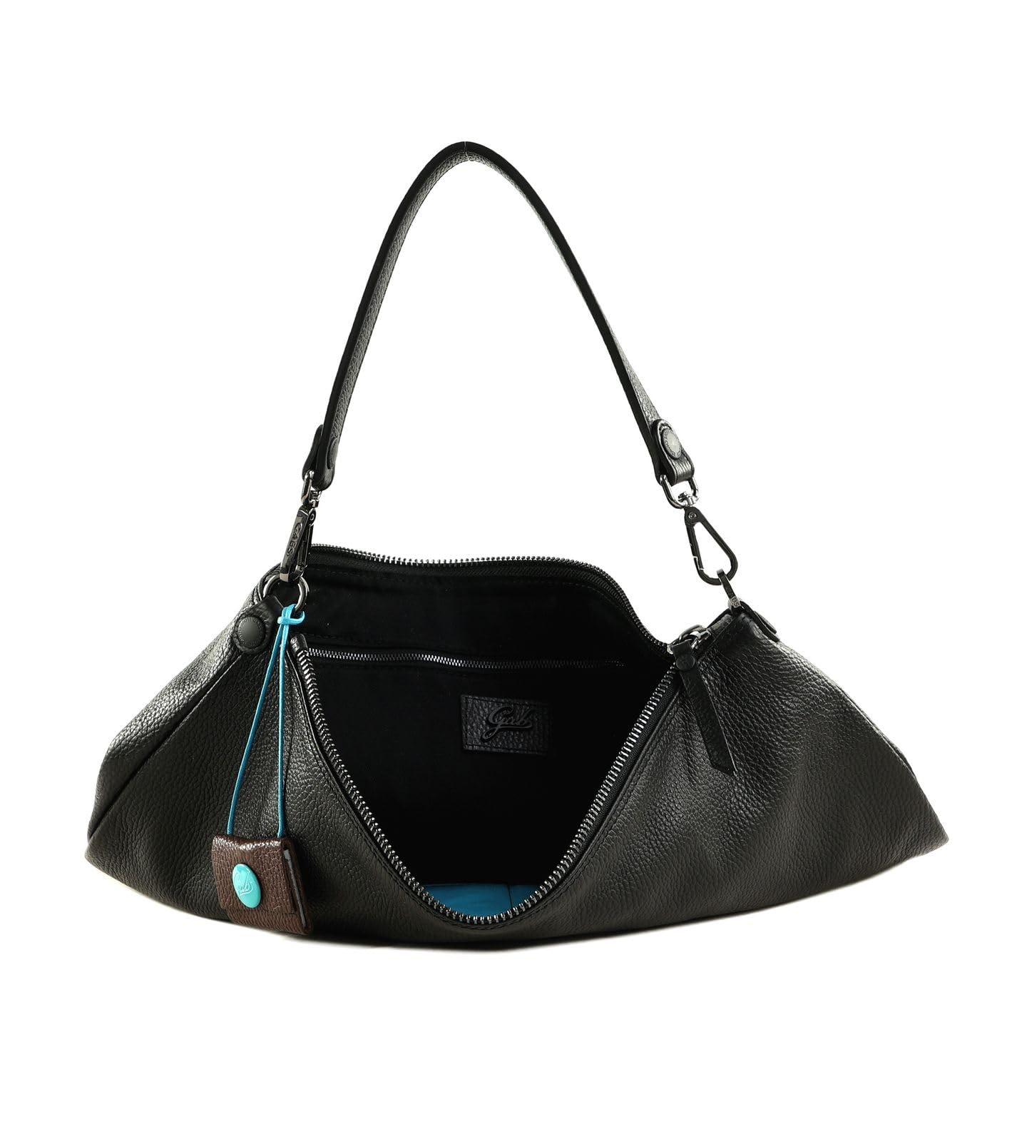 gabs-filippa-borsa-in-pelle-nero-39-x-30-x-12-cm-tracolla-regolabile-made-in-ita image 6