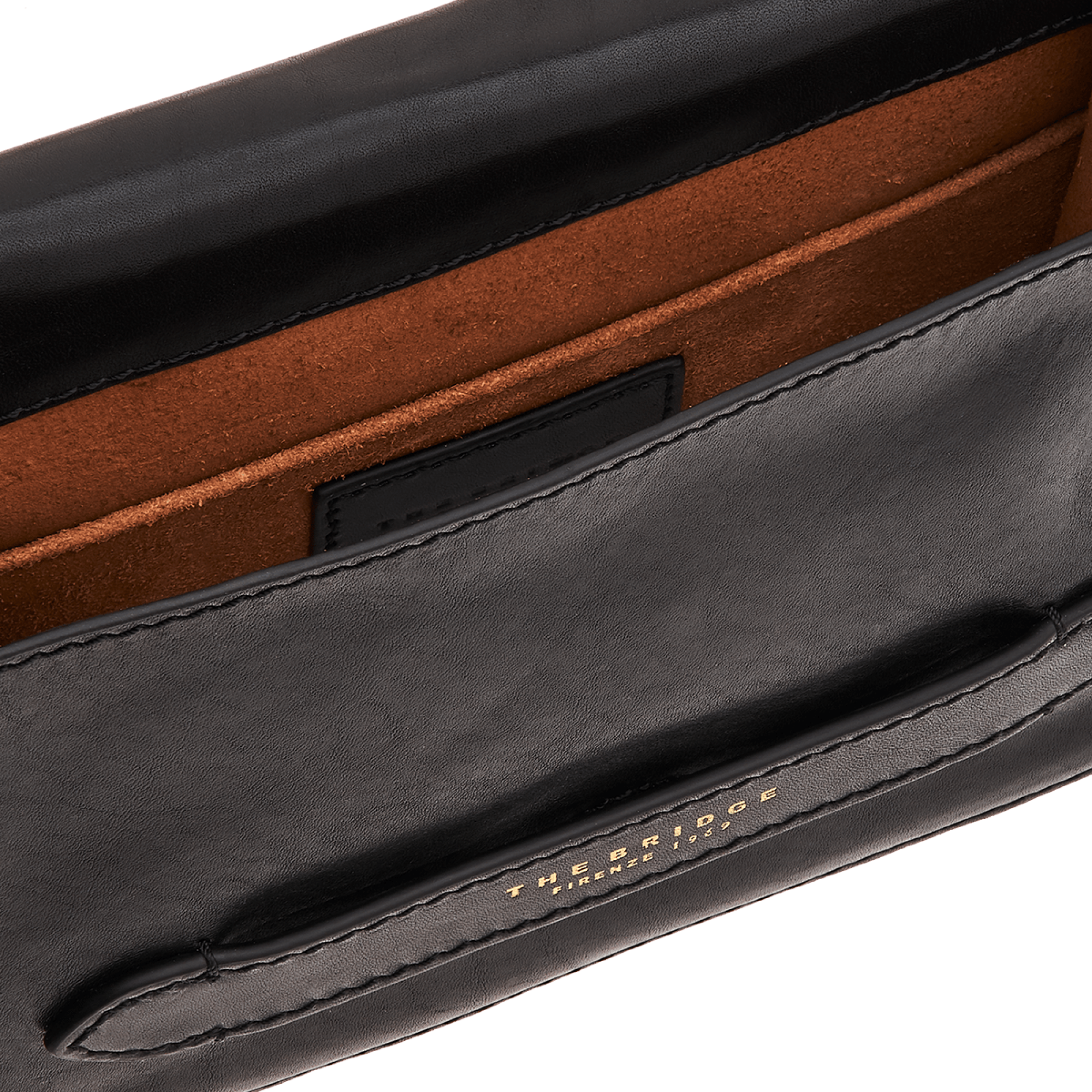 the-bridge-borsa-tracolla-donna-in-pelle-nera-strutturata-capiente image 2