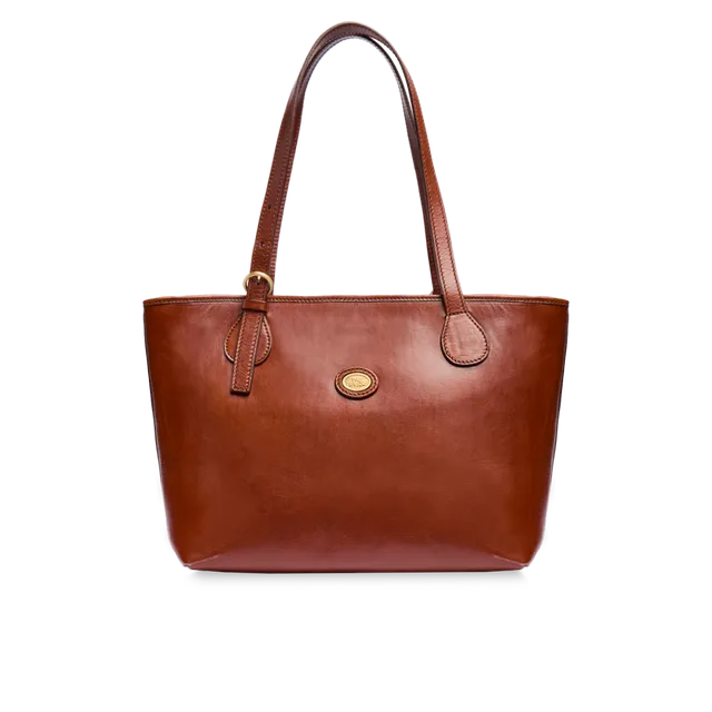 the-bridge-story-donna-borsa-shopper-in-pelle-marrone-chiusa-con-zip image 1
