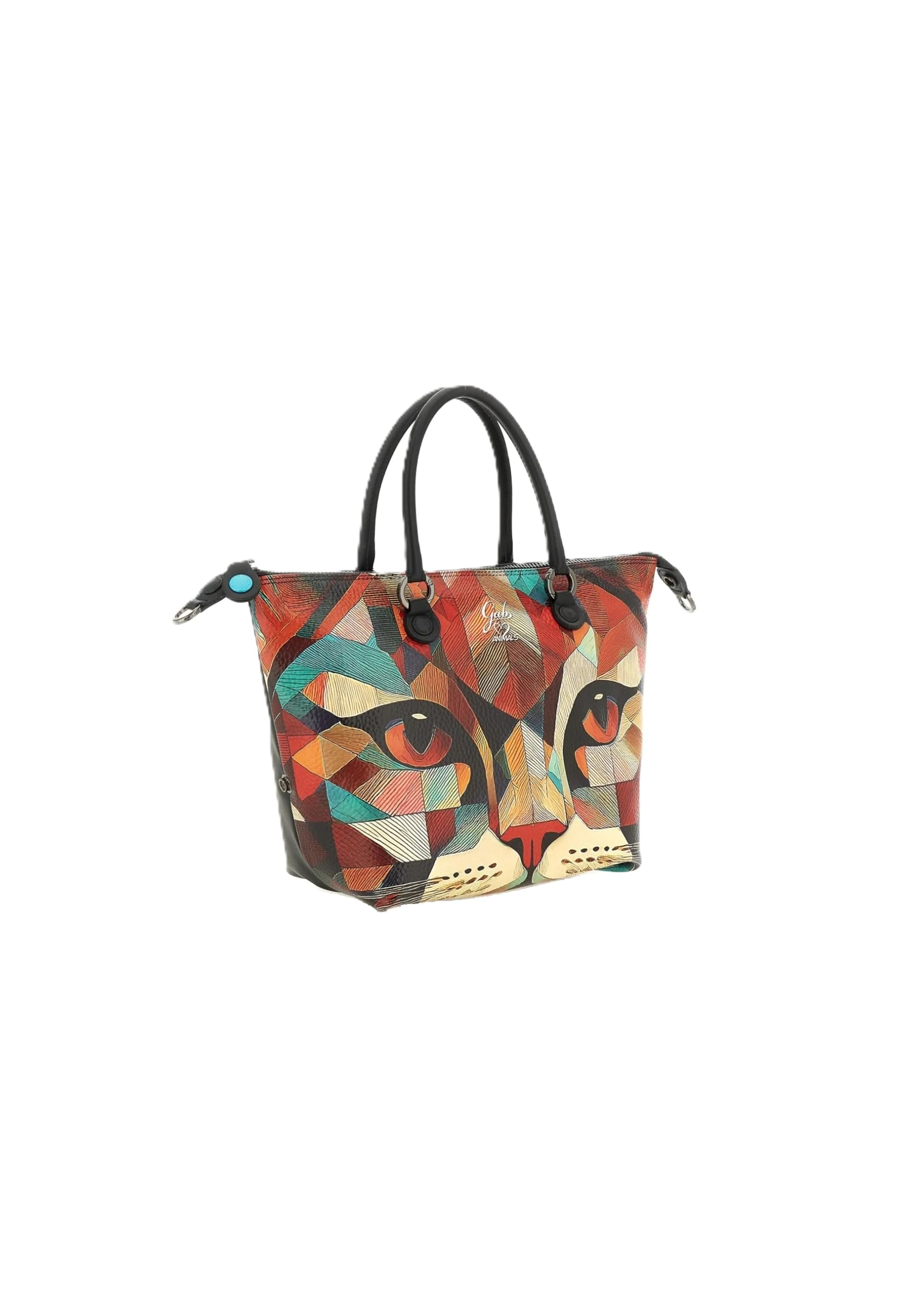 gabs-g3-plus-m-trip-borsa-a-mano-donna-in-pelle-gatto-geometrico-rosso-convertib image 2