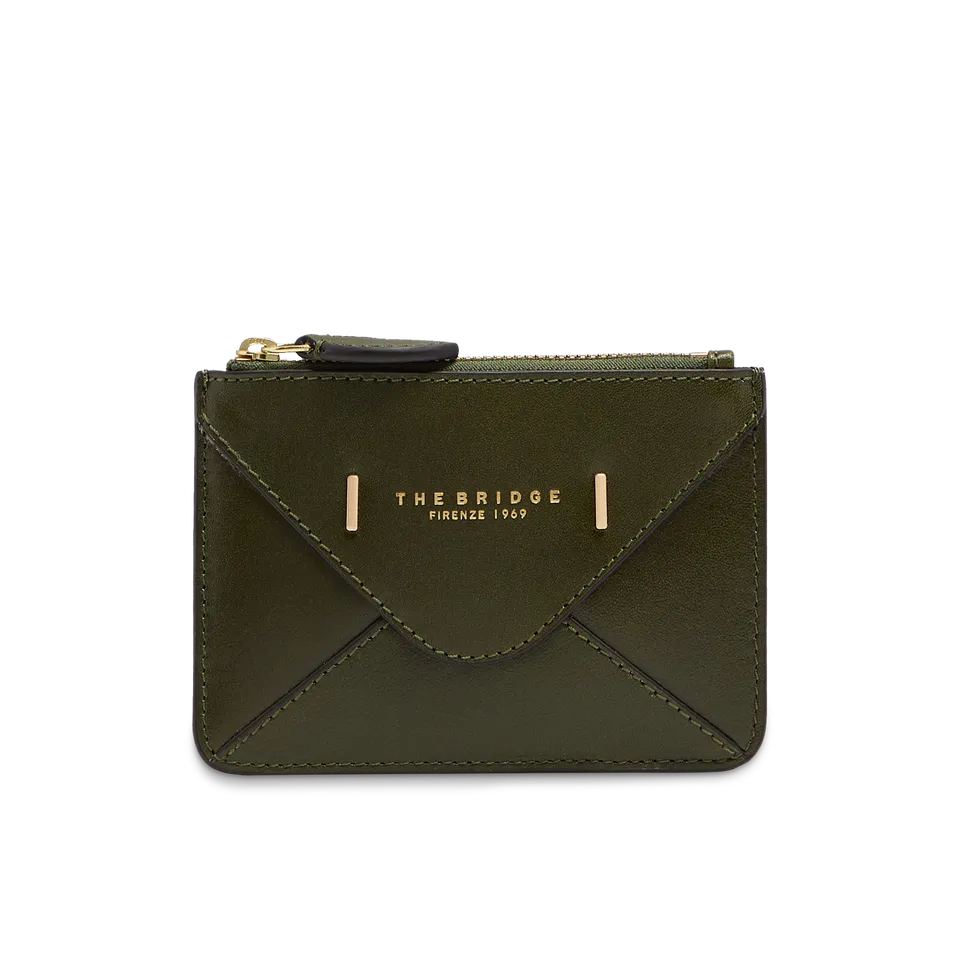 the-bridge-frida-portacarte-donna-in-pelle-maggiorana-con-zip image 1