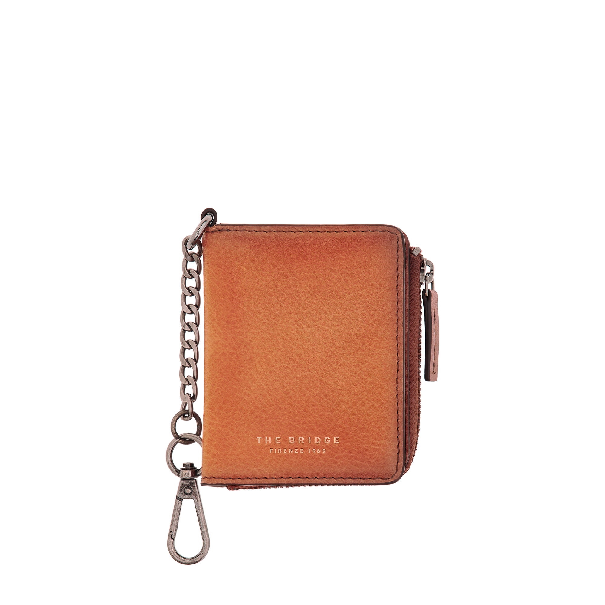 the-bridge-lupo-portafogli-uomo-in-pelle-con-catena-cognac image 1