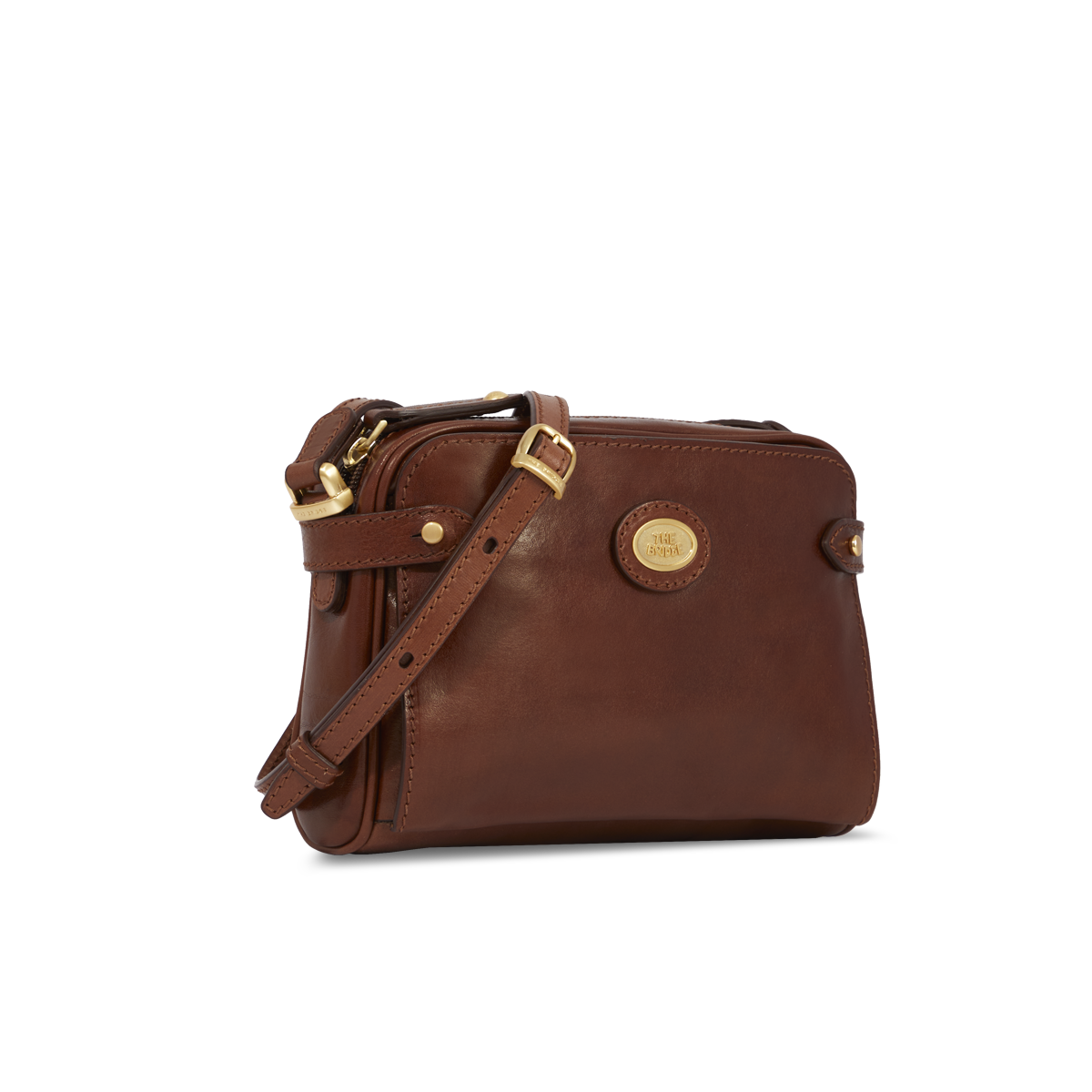 the-bridge-mini-bags-borsa-tracolla-pelle-marrone-oro image 2