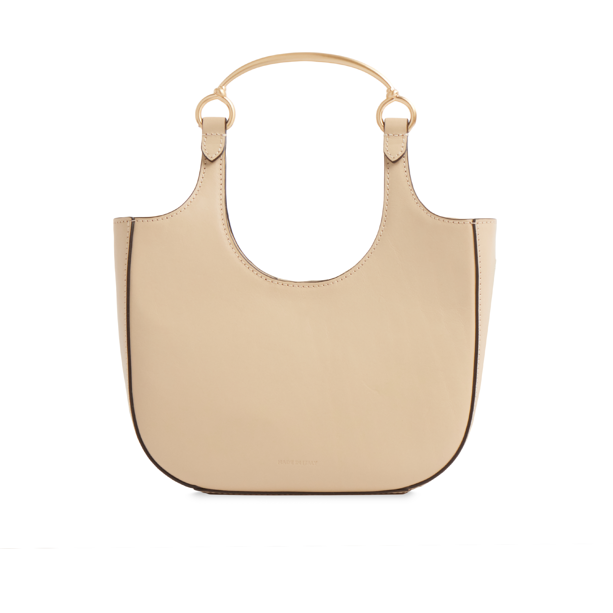 the-bridge-luce-borsa-hobo-mini-in-pelle-butter-oro-con-manico-gioiello image 3