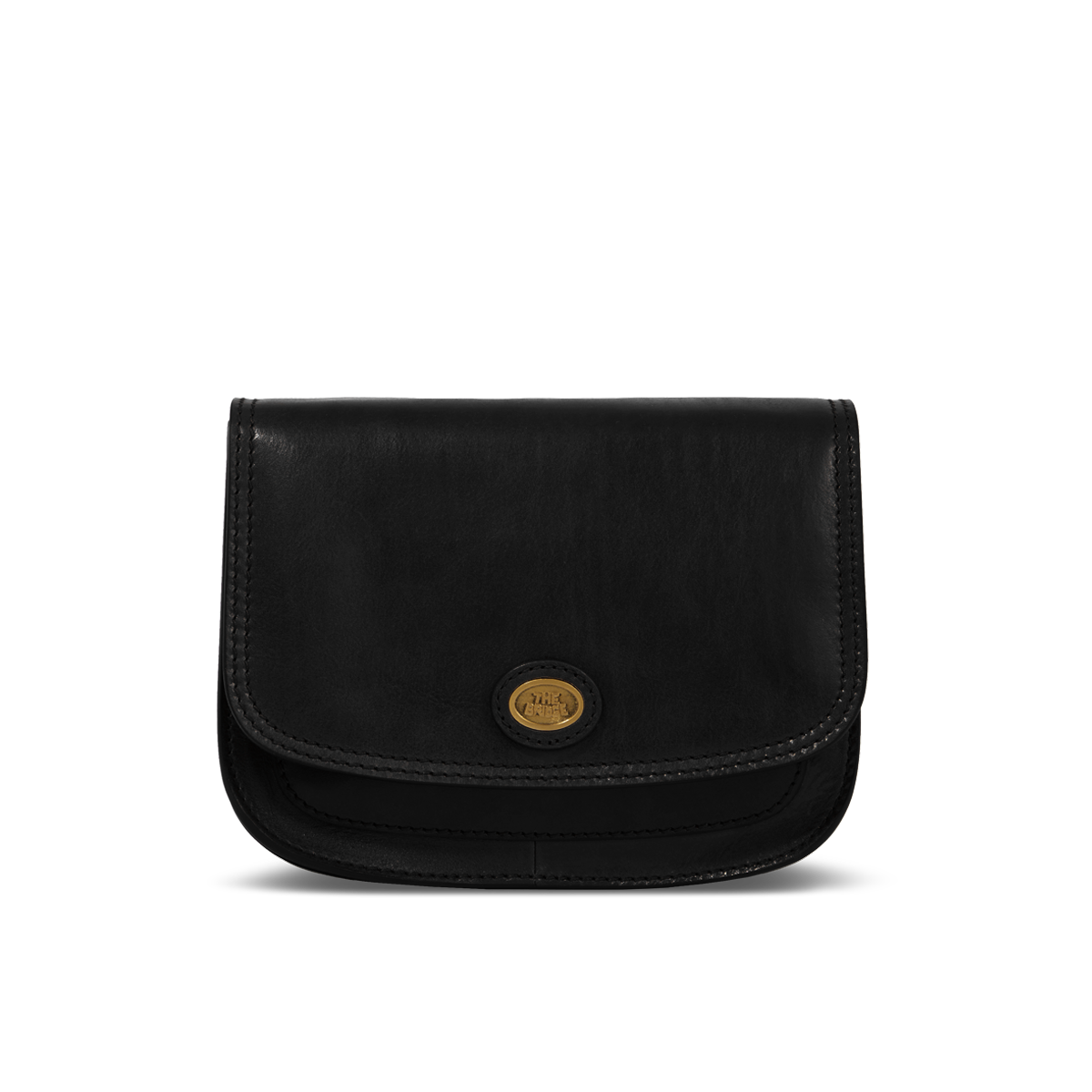the-bridge-story-borsa-donna-in-pelle-a-tracolla-a-scomparti-nero-oro image 1