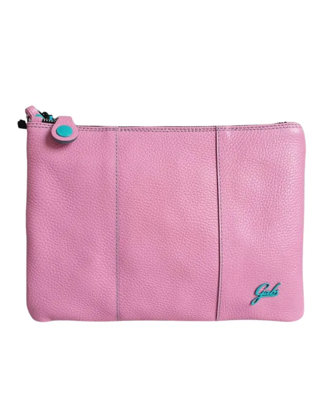 gabs-beyonc-logo-basic-taglia-m-pochette-in-pelle-rosa-flamingo image 1