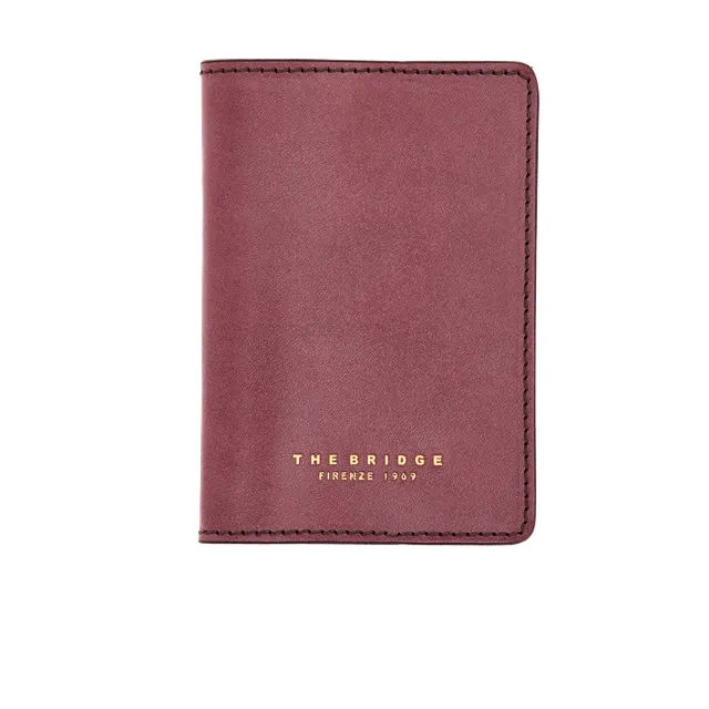 the-bridge-porta-passaporto-pelle-orchidea-con-oro-unisex image 1