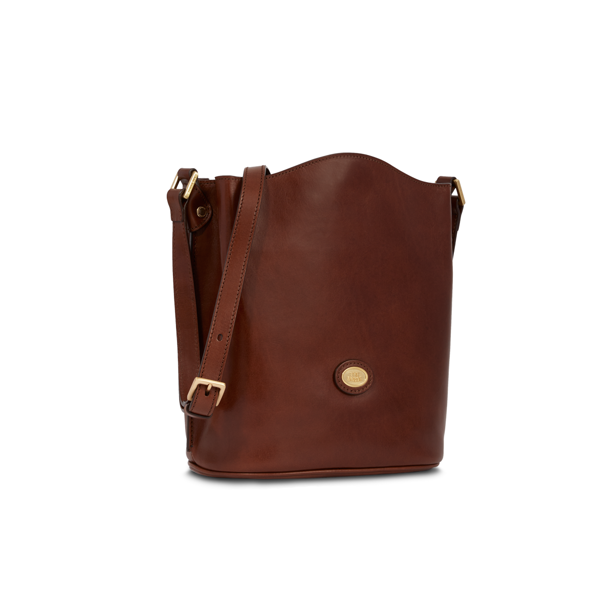 the-bridge-borsa-secchiello-in-pelle-donna-marrone-oro image 2