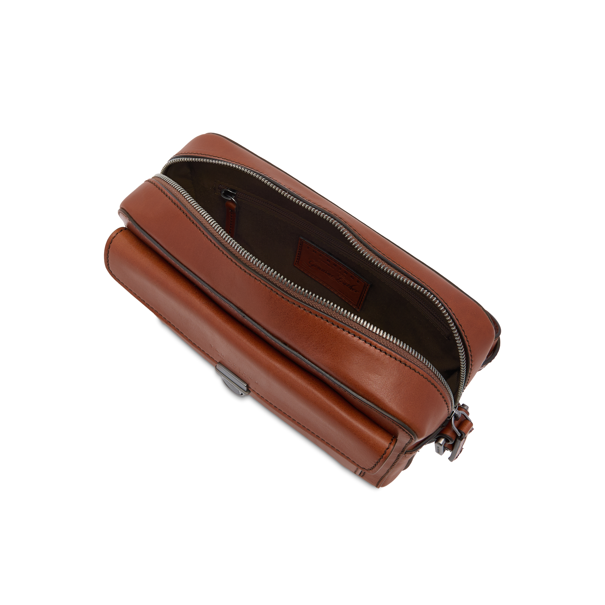 the-bridge-borsa-tracolla-uomo-in-pelle-marrone-con-zip image 4