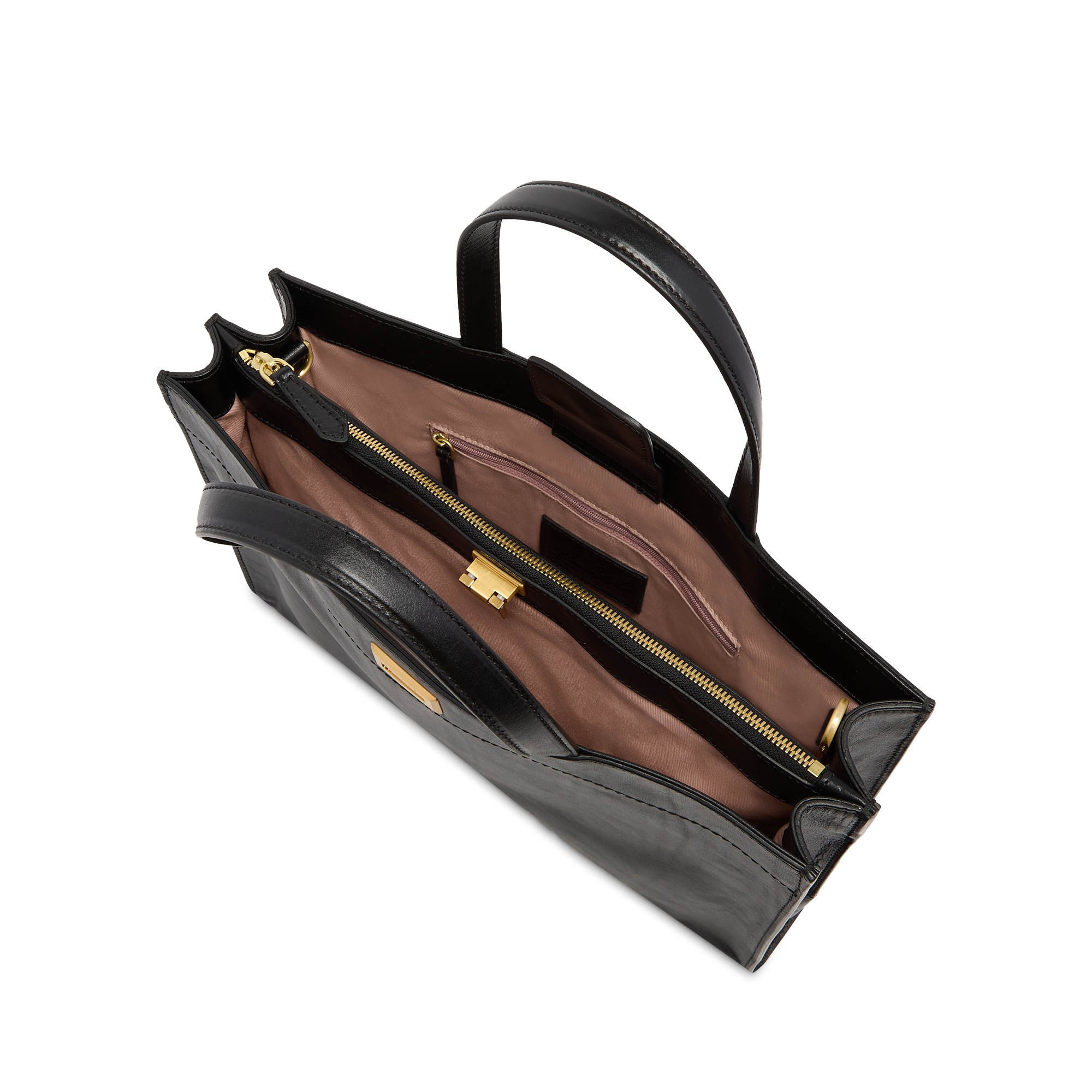 the-bridge-leila-borsa-a-mano-in-pelle-nera-grande-con-tracolla image 4