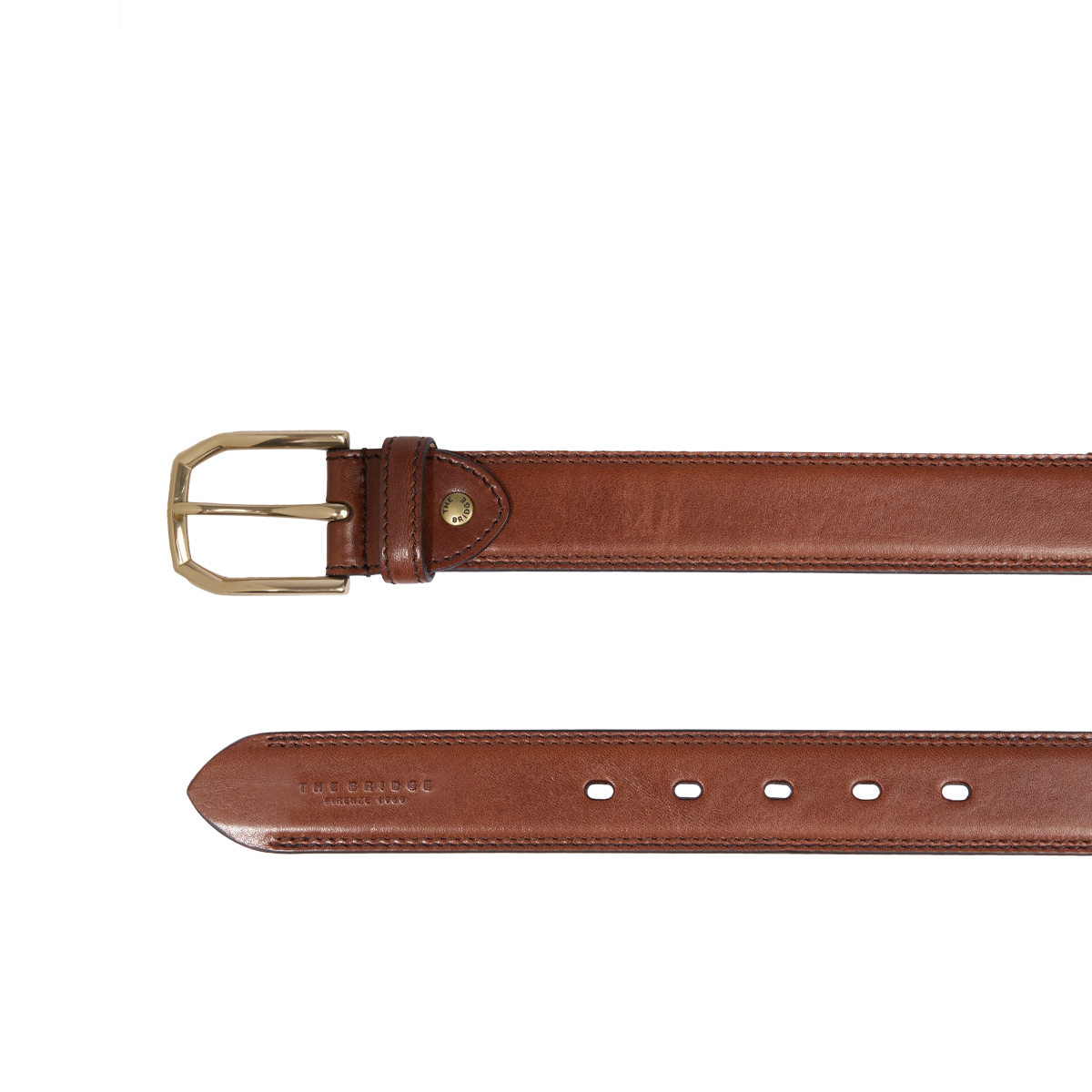 the-bridge-brunelleschi-cintura-in-pelle-uomo-marrone-oro image 1