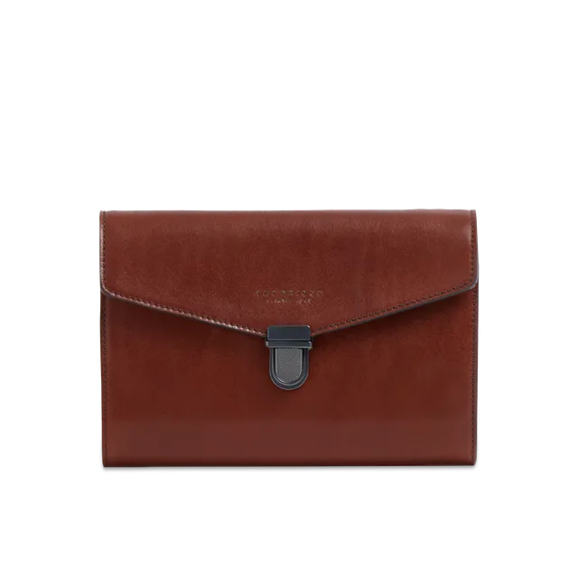 the-bridge-pochette-in-pelle-uomo-marrone-da-polso image 1