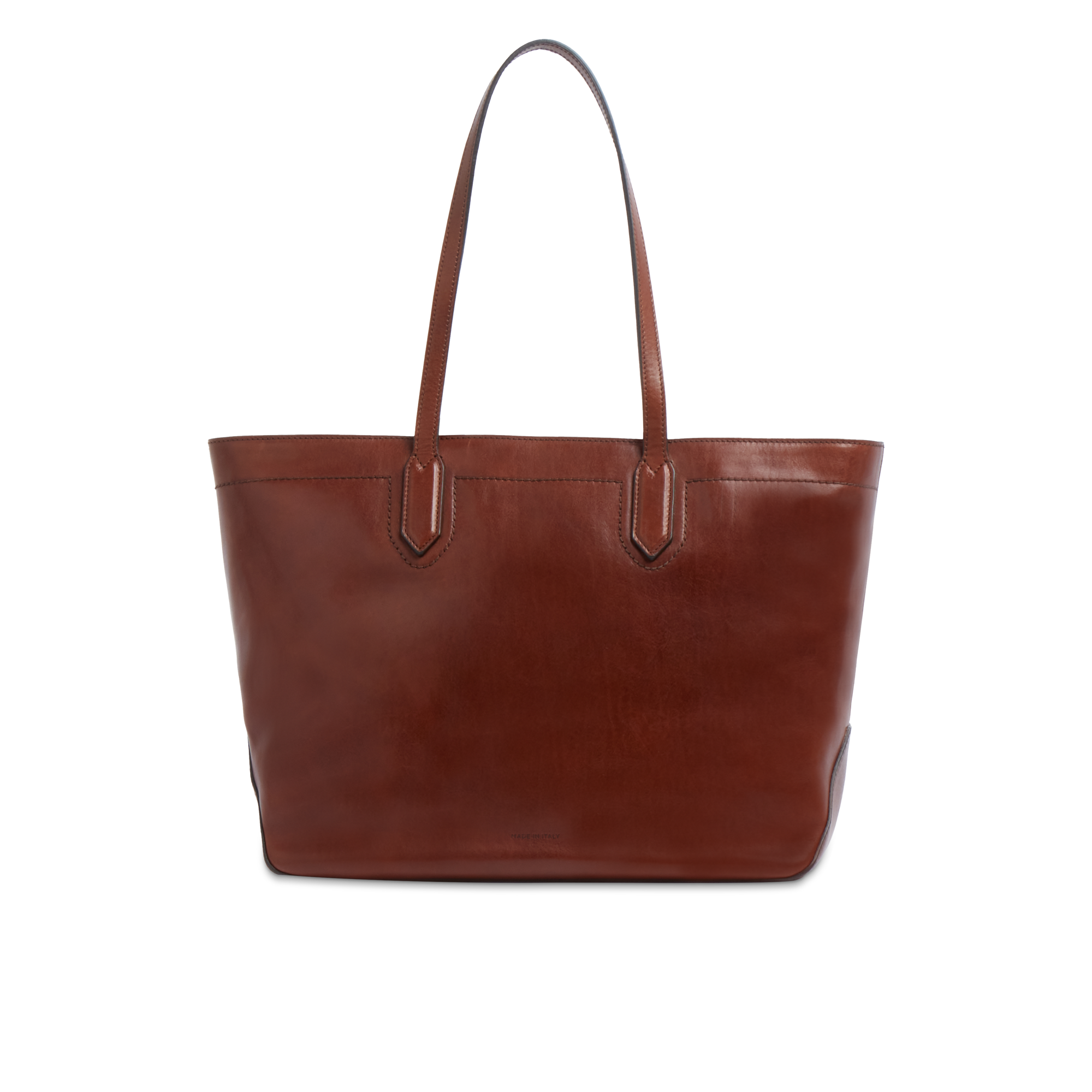 the-bridge-larissa-borsa-shopper-in-pelle-bovina-marrone-oro image 3