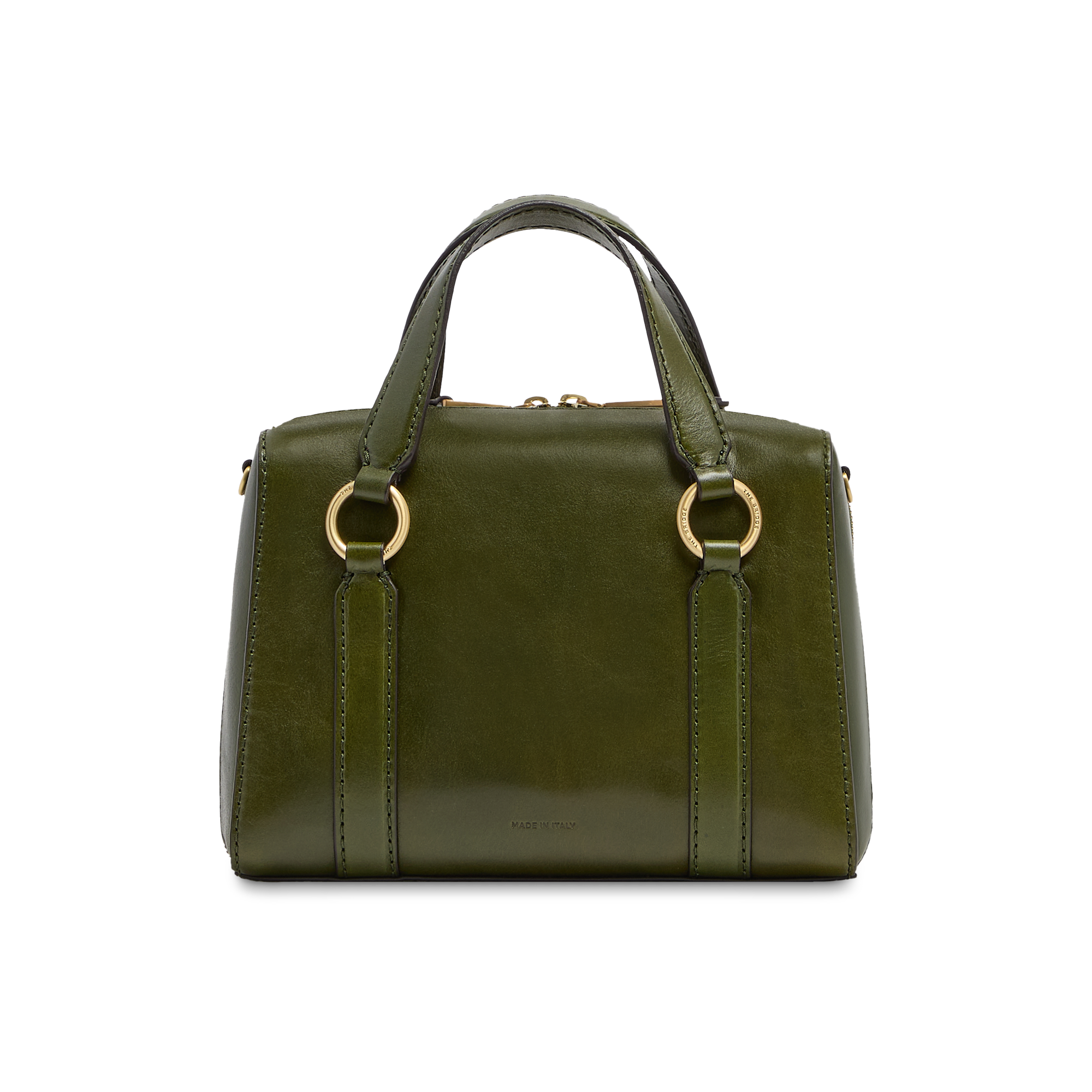 the-bridge-laura-borsa-a-mano-in-pelle-con-tracolla-removibile-maggiorana-oro image 3
