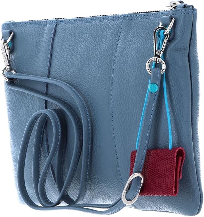 gabs-beyonce-m-basic-borsa-tracolla-pochette-donna-in-pelle-blu image 5