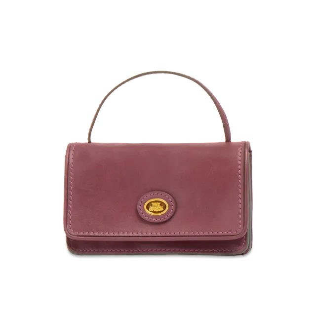 the-bridge-story-donna-borsa-tracolla-mini-in-pelle-orchidea-con-oro image 1