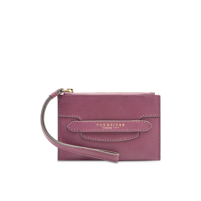 the-bridge-lucrezia-pochette-in-pelle-donna-orchidea-con-oro image 1