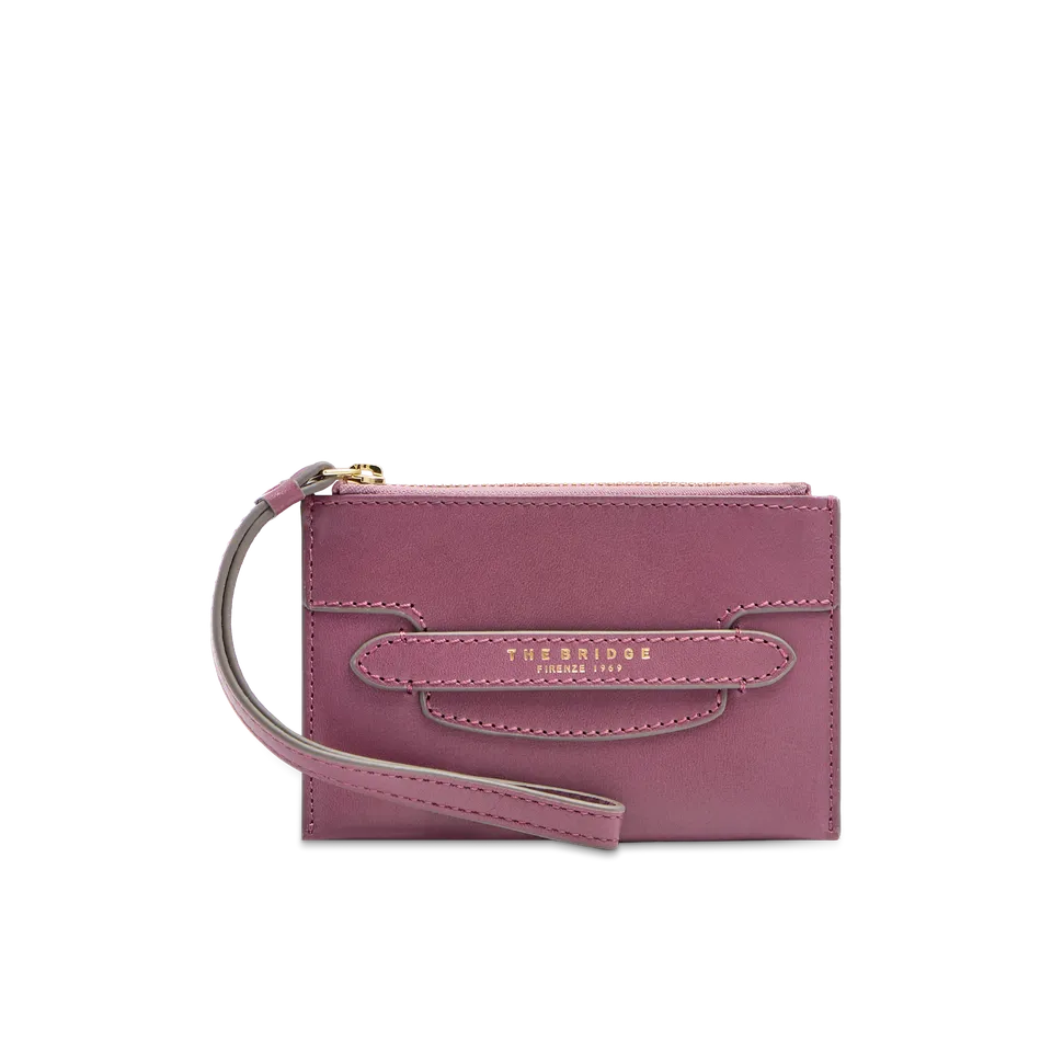 the-bridge-lucrezia-pochette-in-pelle-donna-orchidea-con-oro image 1