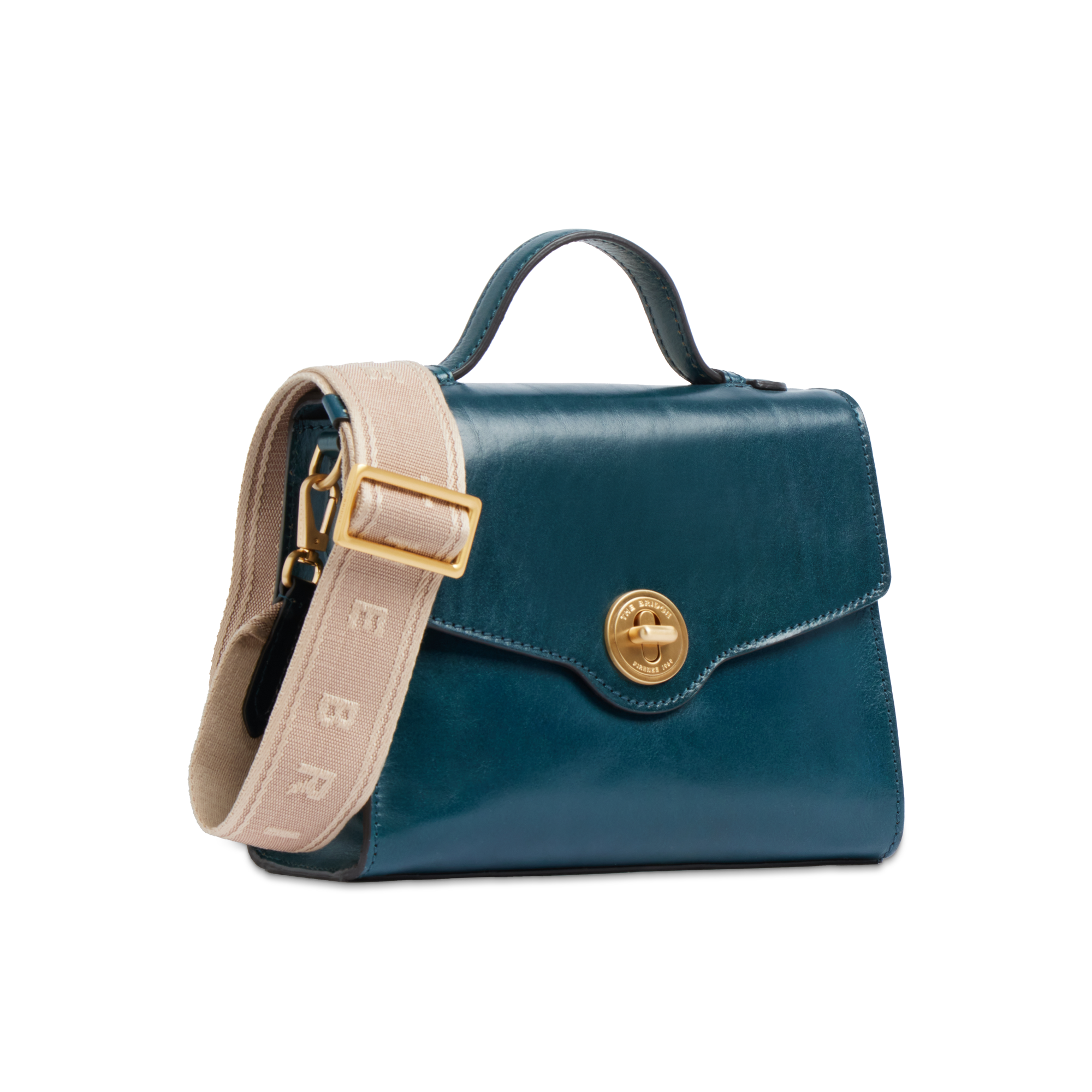 the-bridge-irene-borsa-in-pelle-donna-con-tracolla-removibile-pavone-oro image 6