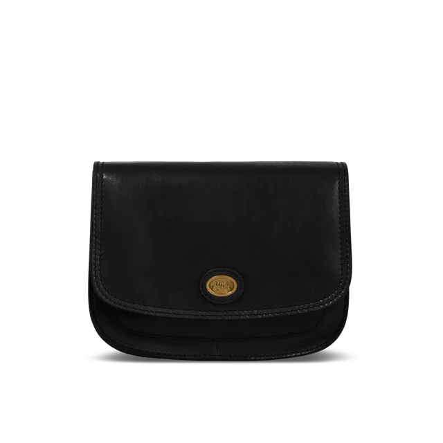 the-bridge-story-borsa-donna-in-pelle-a-tracolla-a-scomparti-nero-oro image 1