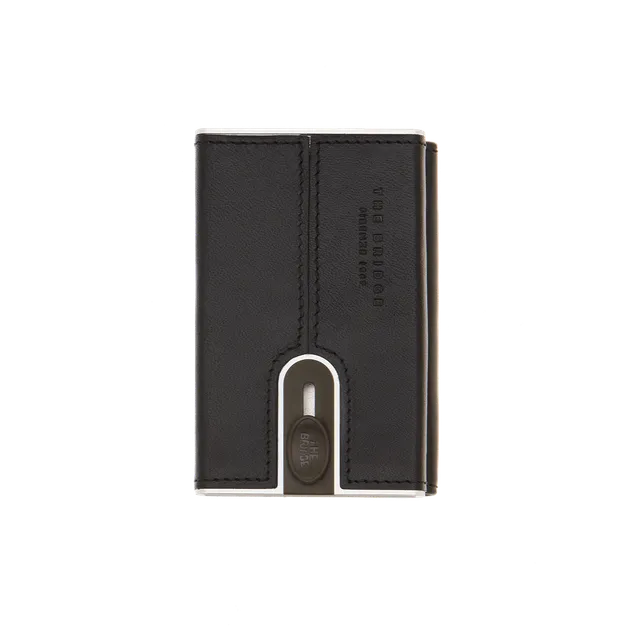 the-bridge-portacarte-in-pelle-a-scatto-con-protezione-rfid-nero-rutenio image 1