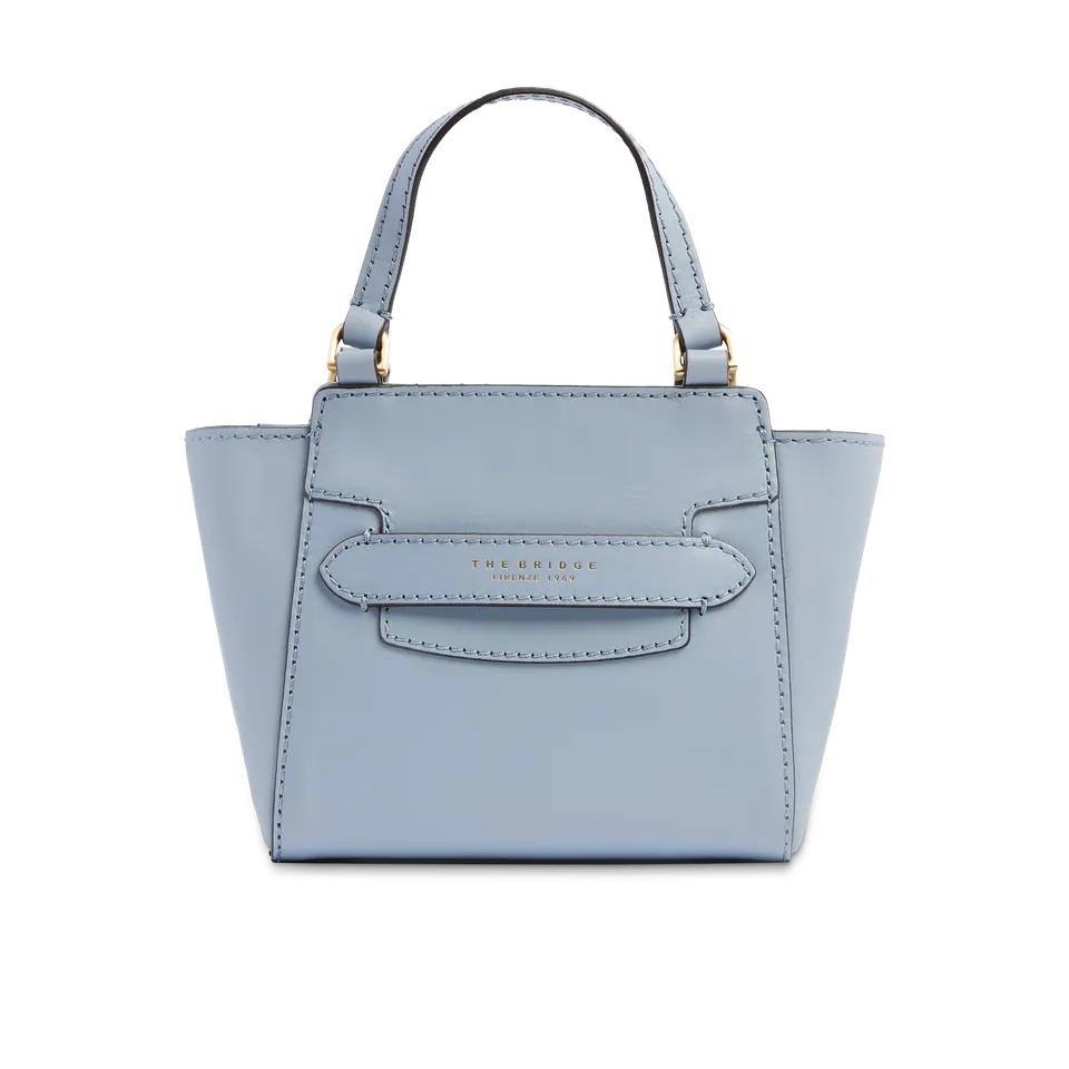 the-bridge-lucrezia-borsa-in-pelle-donna-acqua-con-oro-e-tracolla-removibile image 1