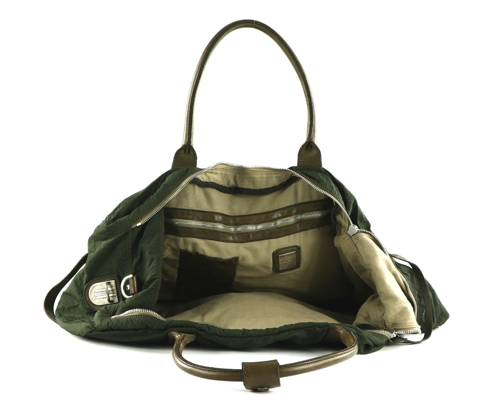 campomaggi-plutone-weekend-bag-verde-militare-borsone-viaggio-tela-e-pelle image 6