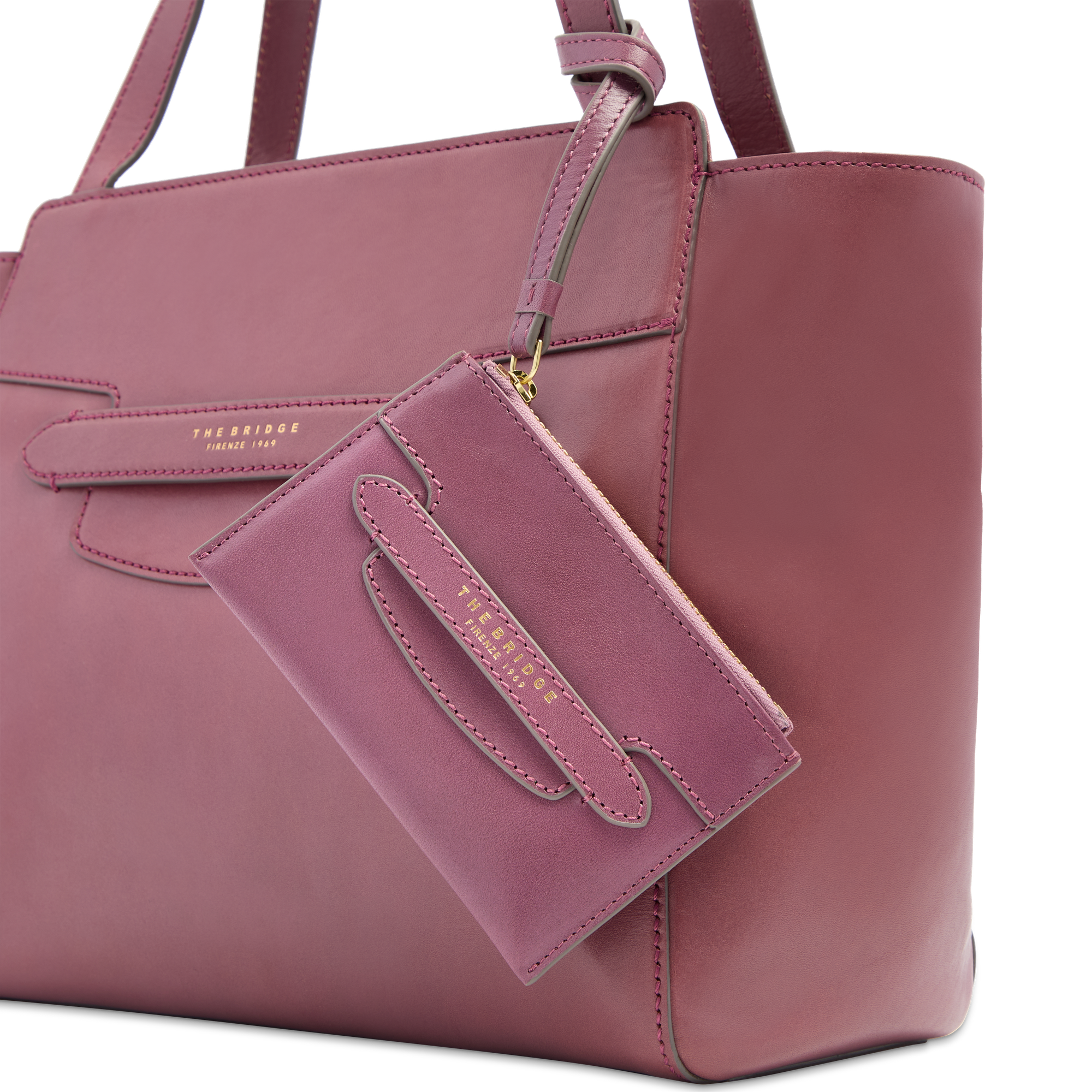 the-bridge-lucrezia-pochette-in-pelle-donna-orchidea-con-oro image 4