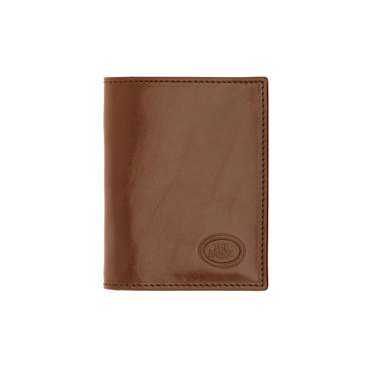 the-bridge-story-portacarte-uomo-in-pelle-marrone-oro image 1
