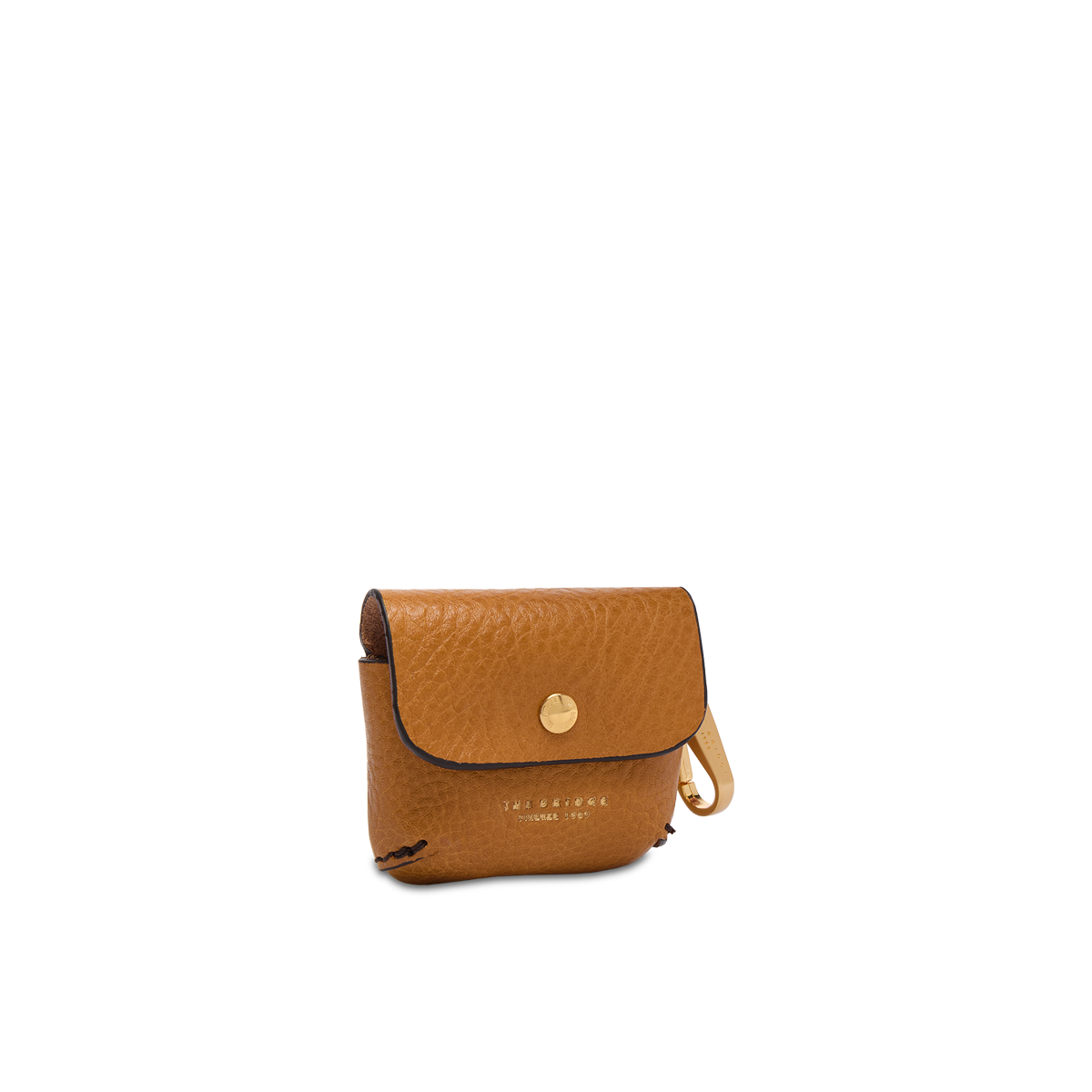 the-bridge-custodia-airpods-in-pelle-curry-oro-unisex image 1