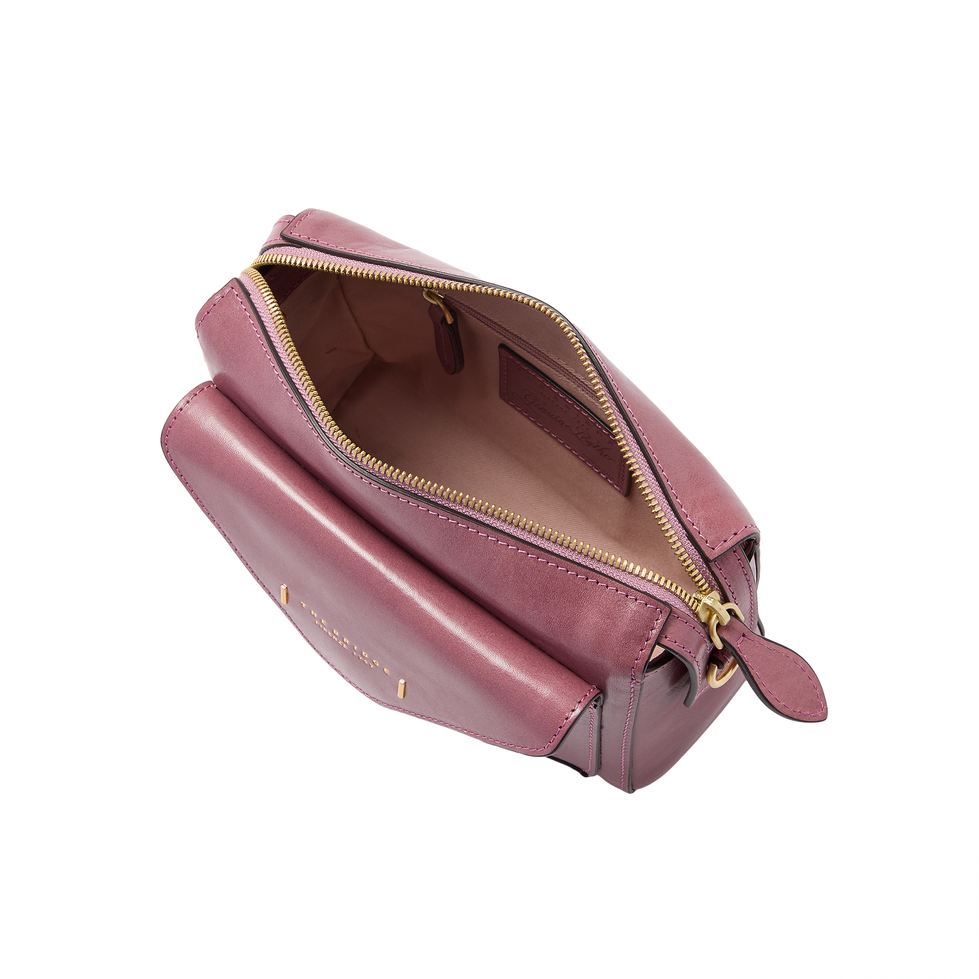 the-bridge-frida-borsa-tracolla-camera-case-in-pelle-orchidea-con-oro image 5