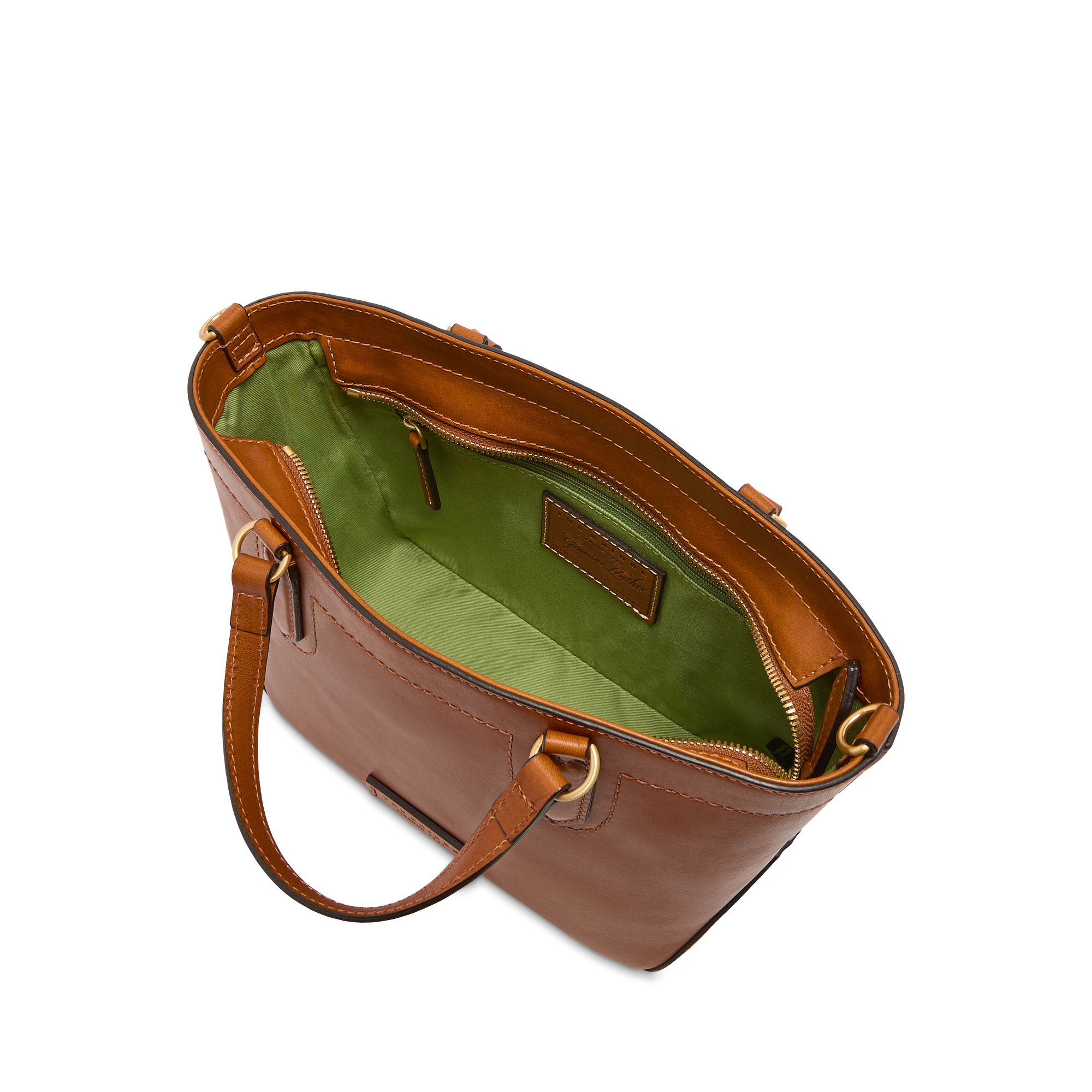the-bridge-larissa-borsa-a-mano-in-pelle-cognac-oro-con-tracolla-removibile image 4