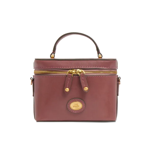the-bridge-mini-bauletto-in-pelle-story-donna-con-manico-gioiello-orchidea-oro image 1