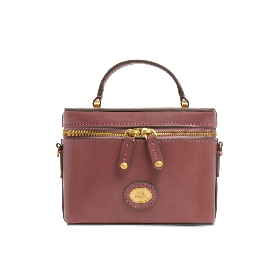 the-bridge-mini-bauletto-in-pelle-story-donna-con-manico-gioiello-orchidea-oro image 1