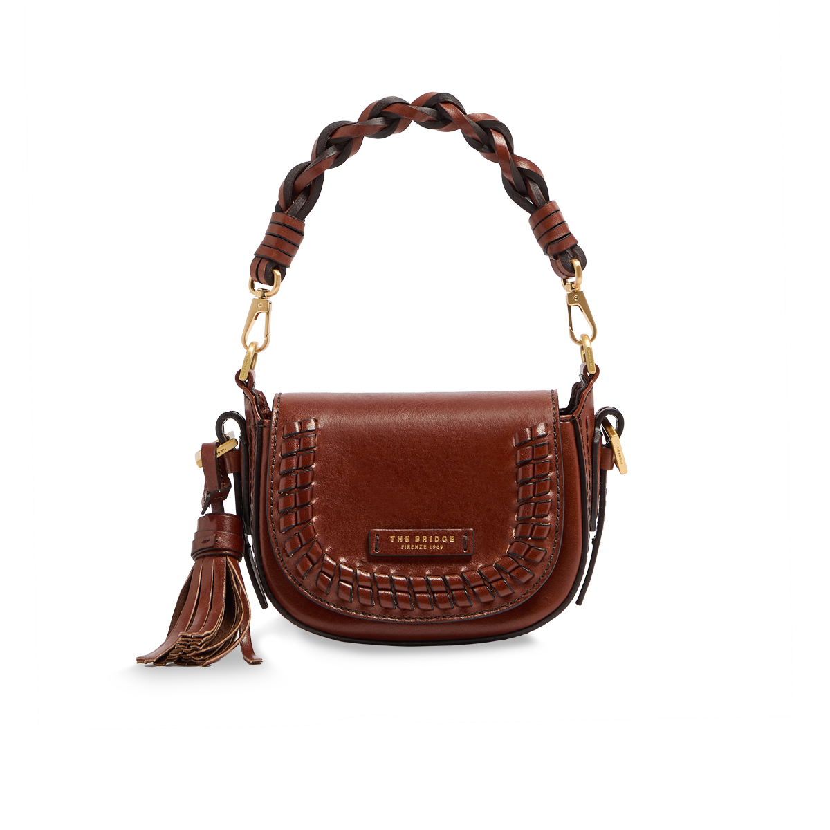 the-bridge-pearl-district-baby-borsa-a-tracolla-in-pelle-mezza-luna-numerata image 1
