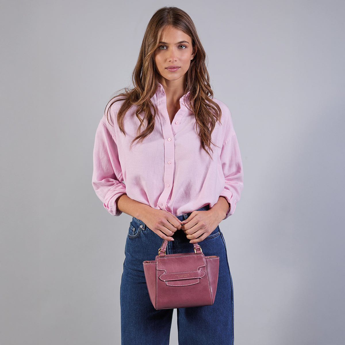 the-bridge-lucrezia-borsa-in-pelle-donna-orchidea-con-tracolla-removibile image 7