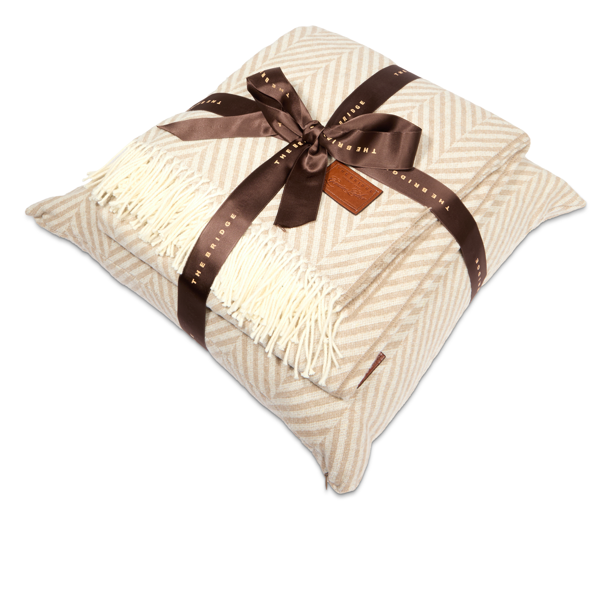 the-bridge-set-cuscino-e-plaid-in-tessuto image 1