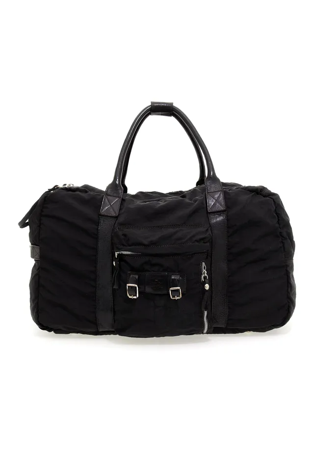 campomaggi-plutone-borsone-viaggio-nero-t-nero-weekend-bag-pelle-e-tela image 1