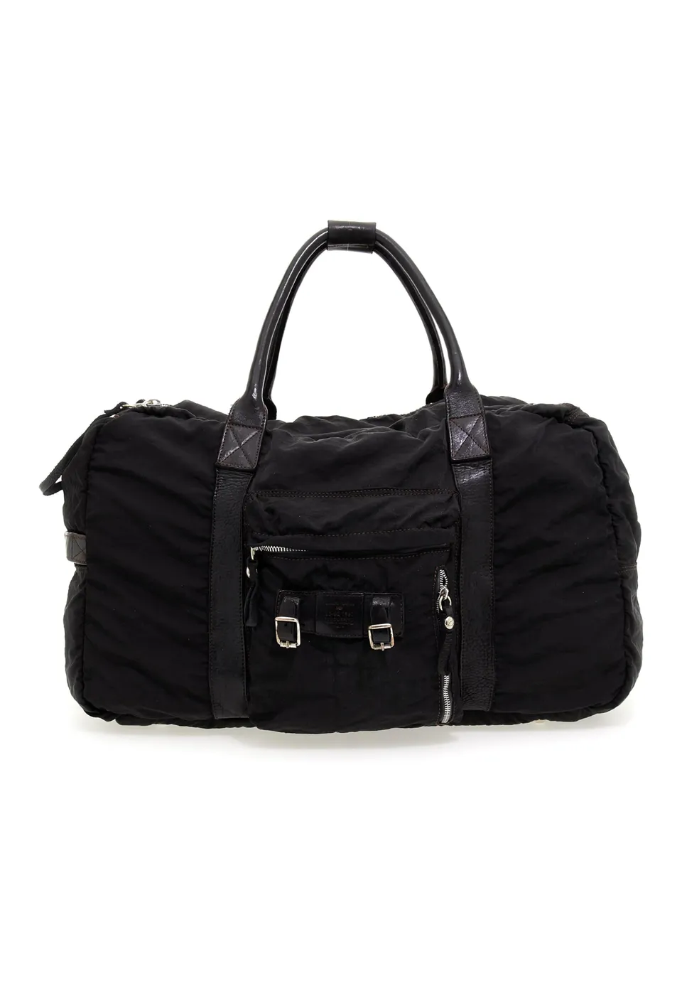 campomaggi-plutone-borsone-viaggio-nero-t-nero-weekend-bag-pelle-e-tela image 1