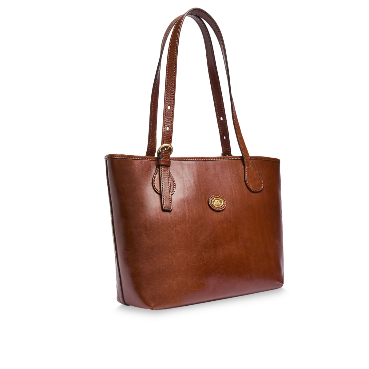 the-bridge-story-donna-borsa-shopper-in-pelle-marrone-chiusa-con-zip image 2