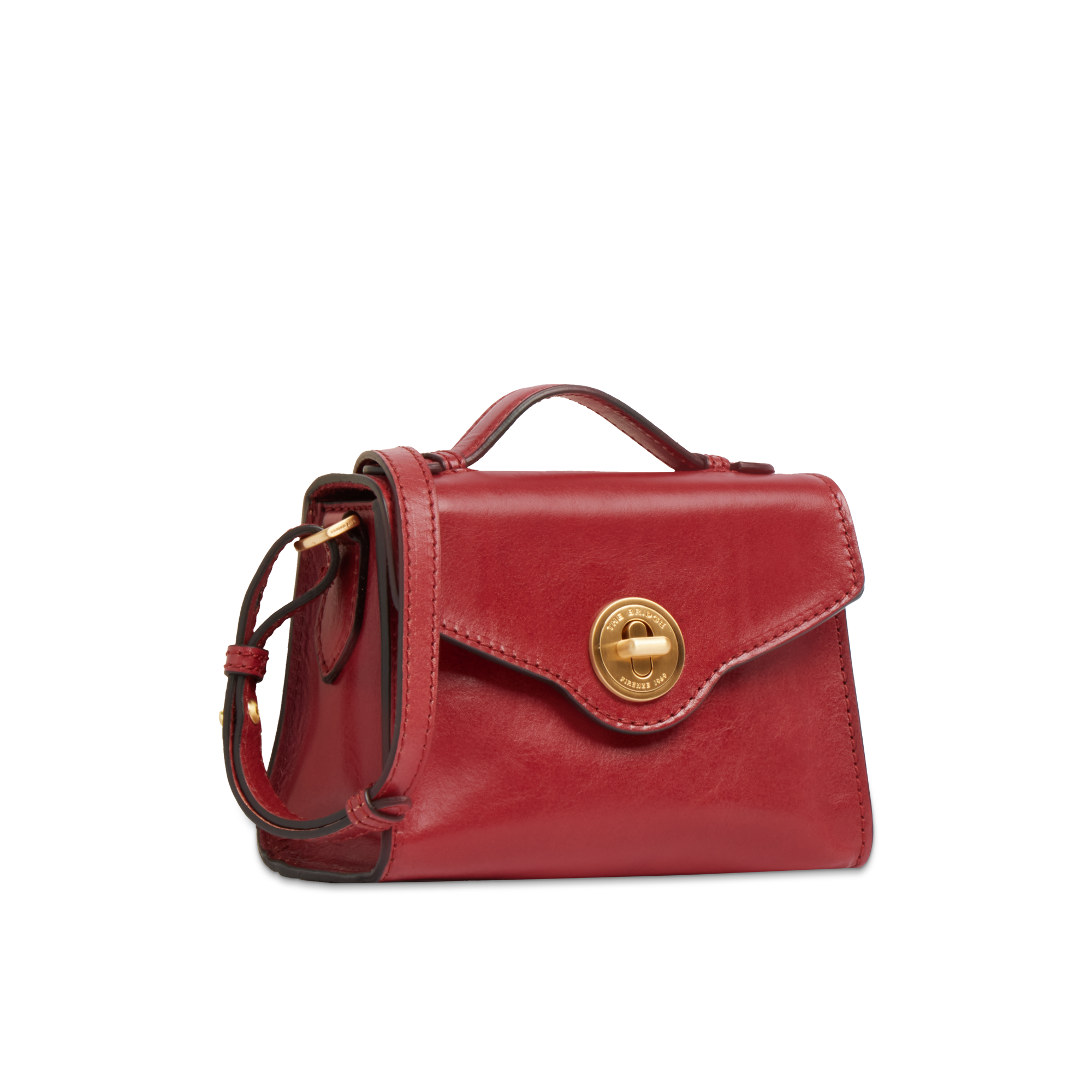 the-bridge-irene-borsa-in-pelle-donna-mattone-oro-con-tracolla-removibile image 2