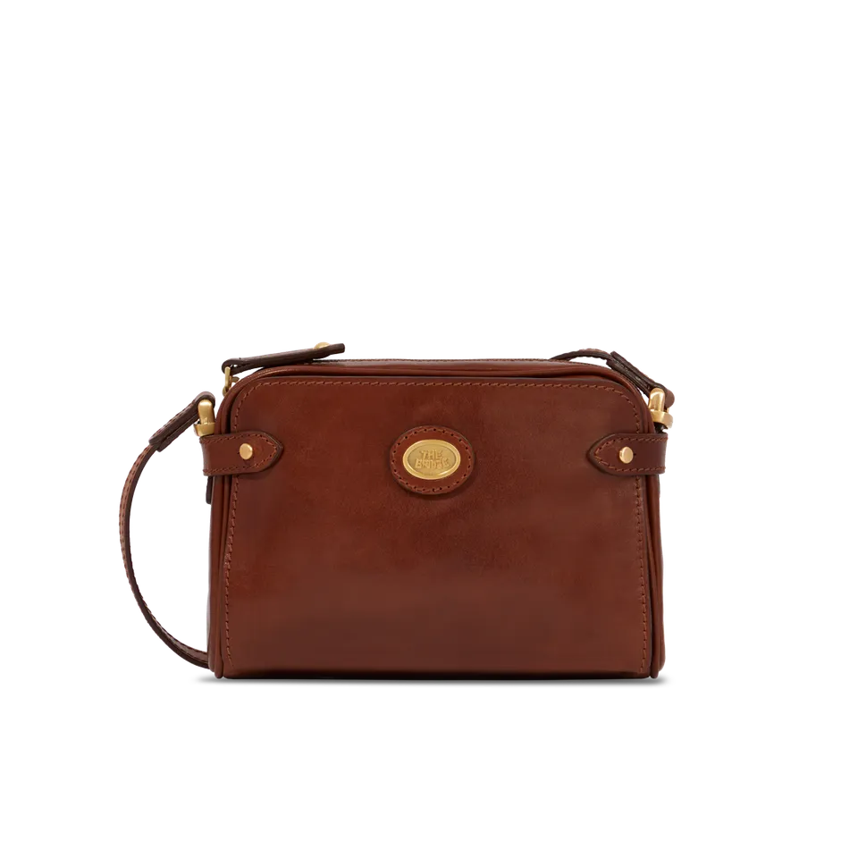 the-bridge-mini-bags-borsa-tracolla-pelle-marrone-oro image 1